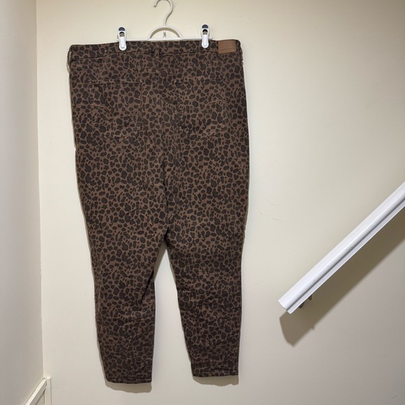 Women’s American Eagle Cheetah Print High Waist Regular Straight Jeans Size 22 - Picture 11 of 16